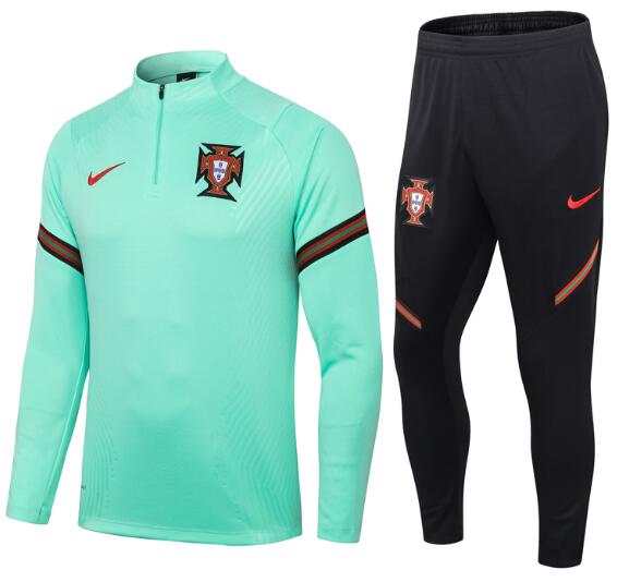 Portugal Green Training Kits Sweatshirt with Trousers 2020/21